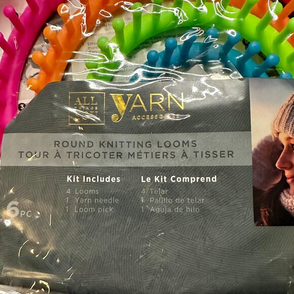 NEW All Things You yarn accessories 4 round knitting looms Yarn Needle Loom Pick - Picture 2 of 4